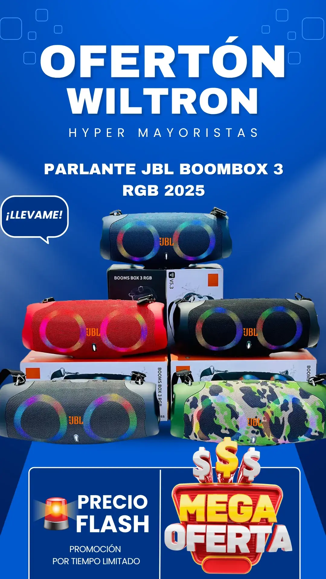 Parlante Jbl Boombox 3 RGB