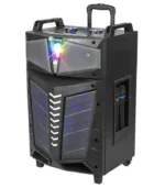 Parlante 15 Pulgadas RGB Amplificado con Ecualizador Profesional + 2 Microfonos Inalambricos | Kolav-A1528