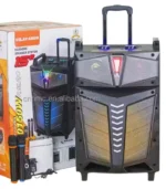 Parlante 15 Pulgadas RGB Amplificado con Ecualizador Profesional + 2 Microfonos Inalambricos | Kolav-A1528