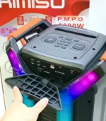 Parlante Doble Torre 2x8 RGB Amplificado + 2 Microfonos Inalambricos | Kolav-F2809 - Image 3
