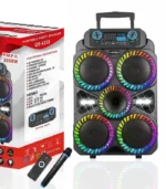 Parlante 15 Pulgadas RGB con Ecualizador Profesional + Micrófono Inalámbrico | Kolav-SY4801