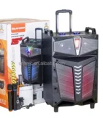 Parlante 15 Pulgadas RGB Amplificado con Ecualizador Profesional + 2 Microfonos Inalambricos | Kolav-A1528