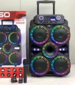 Parlante 15 Pulgadas RGB con Ecualizador Profesional + Micrófono Inalámbrico | Kolav-SY4801