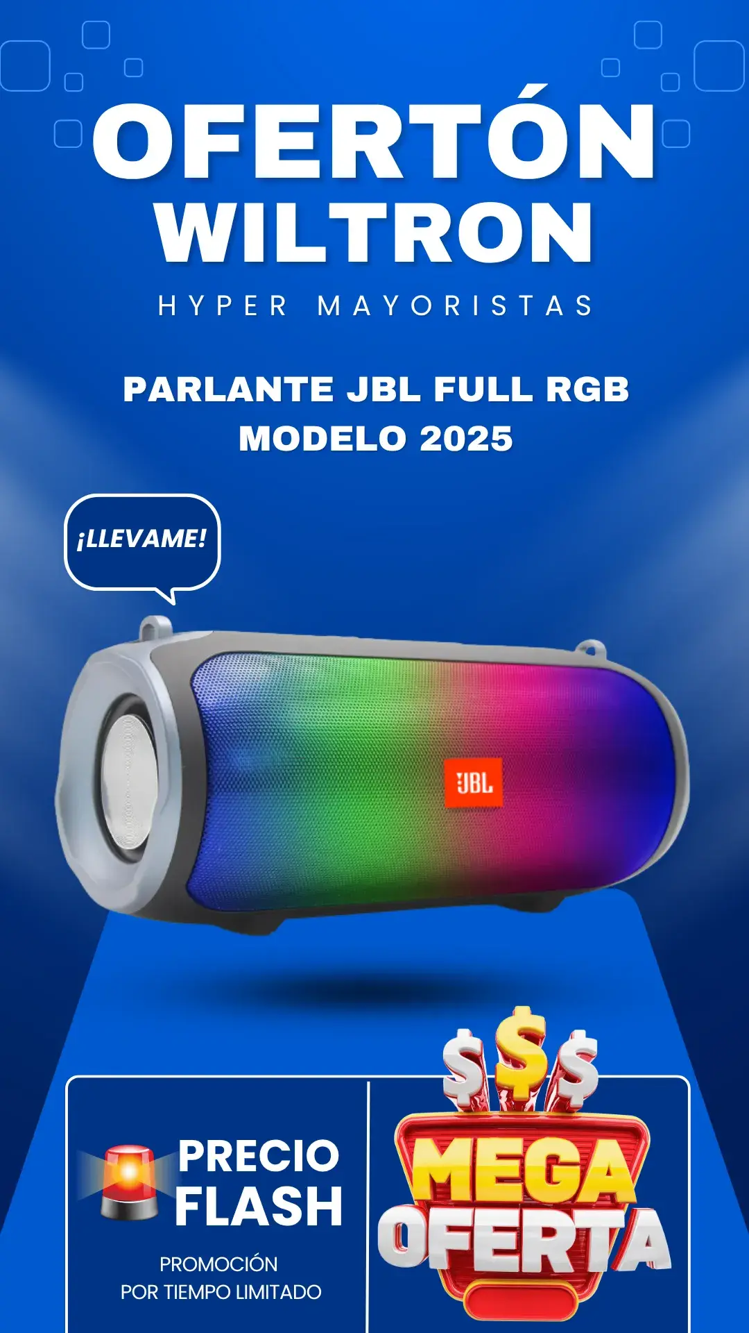 Parlante JBL Full RGB Multifunción