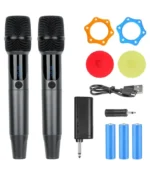 Micrófono Doble Inalámbrico Recargable con Pantalla Digital - Sing e ZQS-2M502