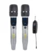 Micrófono Doble Inalámbrico Recargable con Pantalla Digital - Sing e ZQS-2M502
