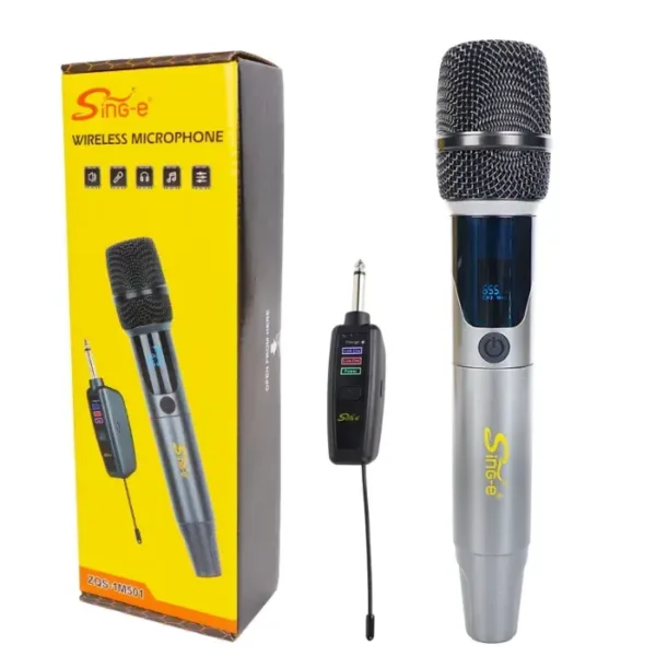 Micrófono Inalámbrico Recargable con Pantalla Digital - Sing e ZQS-1M501